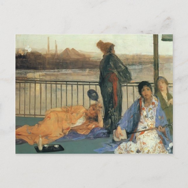 Carte Postale James Whistler-Le Balcon (Devant)