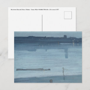 Carte Postale James Whistler - Nocturne : Chelsea