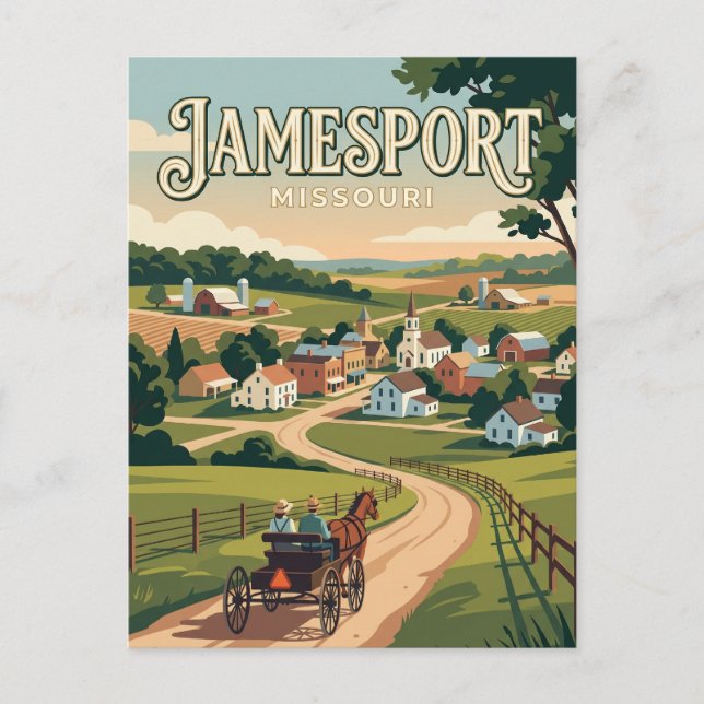Carte Postale Jamesport Missouri (Devant)