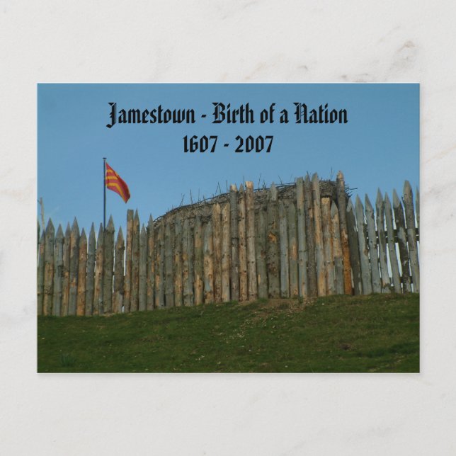 Carte Postale Jamestown - Naissance d'une nation, 1607 - 2007 (Devant)