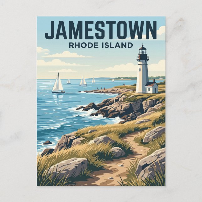 Carte Postale Jamestown, Rhode Island (Devant)