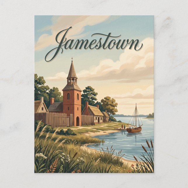 Carte Postale Jamestown, Virginie (Devant)