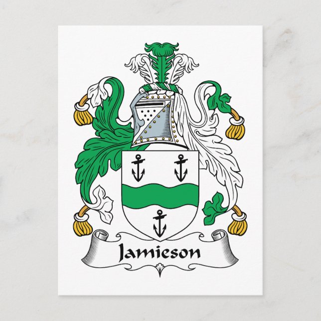 Carte Postale Jamieson Family Crest (Devant)
