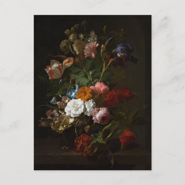 Carte Postale Jan Davidsz de Heem, Vase avec Fleurs, 1700 (Devant)