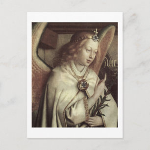 Carte Postale Jan van Eyck Angel, Genter Altar Fine Vintage
