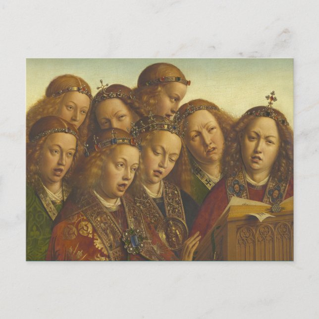 Carte Postale Jan van Eyck Singing angels Gand CC0974 (Devant)