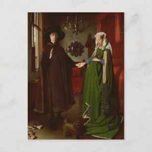 Carte Postale Jan van Eyck (vers 1390-1441) The Arnolfini Portra
