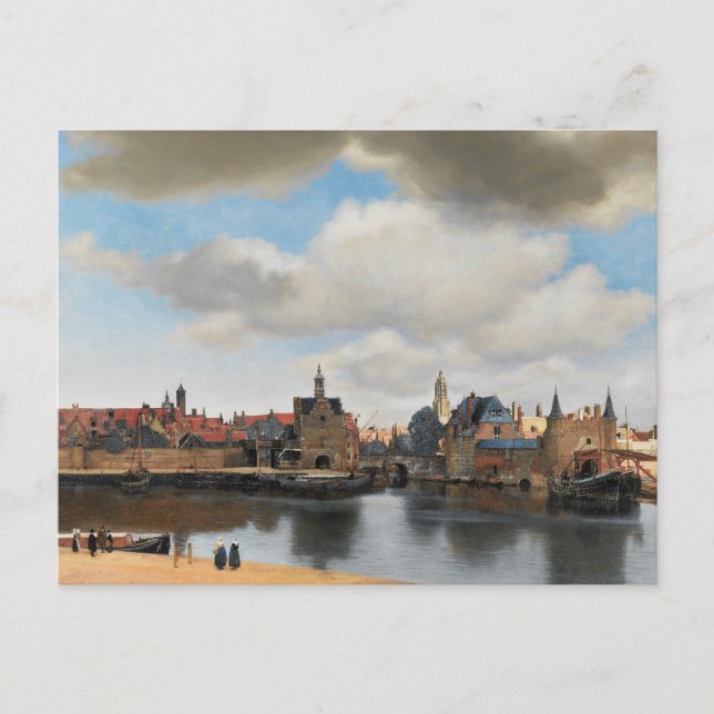 Carte Postale Jan Vermeer - Vue sur Delft (Devant)