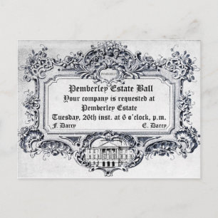 Carte Postale Jane Austen : Pemberley Estate Ball