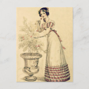 Carte Postale Jane Austen Regency Ball Gown