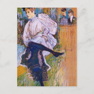 Carte Postale Jane Avril danse par Toulouse-Lautrec