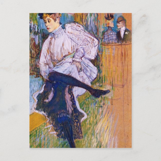 Carte Postale Jane Avril danse par Toulouse-Lautrec (Devant)