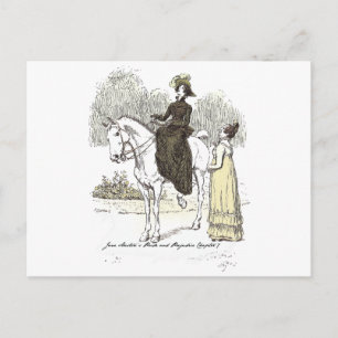 Carte Postale Jane on Horseback - Jane Austen Pride & Préjugés