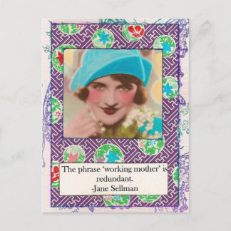 Carte Postale Jane Sellman Motherhood Quote Postcard