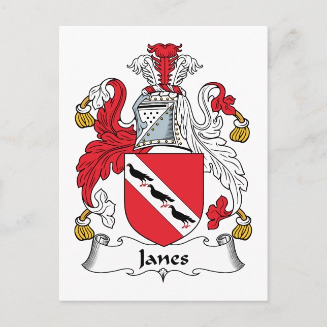 Carte Postale Janes Family Crest (Devant)