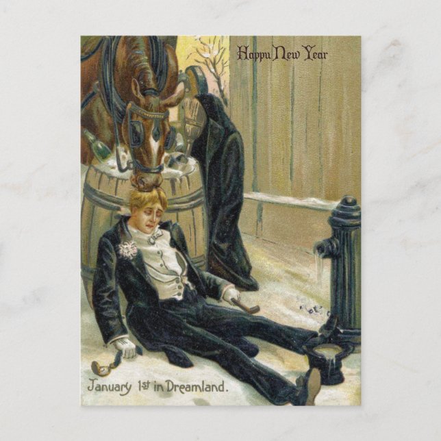 Carte Postale Janvier le premier à Dreamland (Devant)
