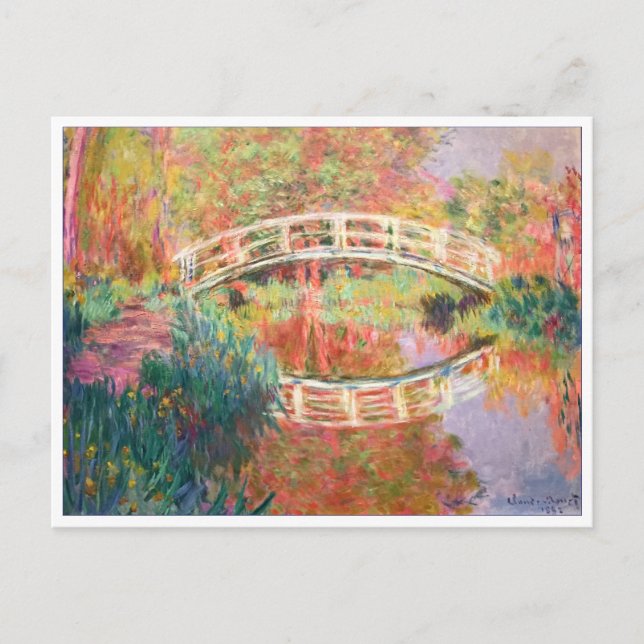 Carte Postale Japanese Footbridge, Giverny by Claude Monet (Devant)