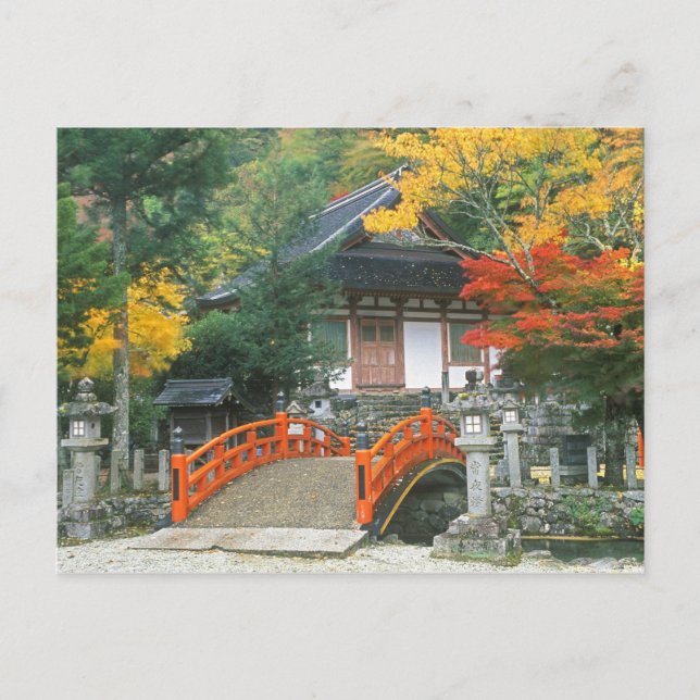 Carte Postale Japon, Nara, temple Ryuzenji (Devant)