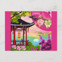 Japon Pagode Japonaise Aquarelle Voyage