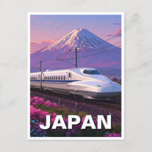 Carte Postale Japon Shinkansen Mt Fuji Voyage