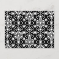 Japonais Asanoha motif - noir et blanc
