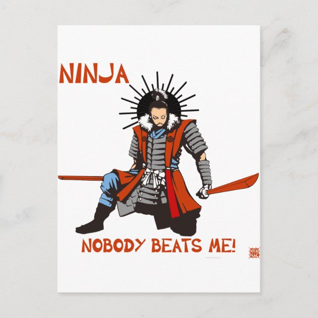 Carte Postale Japonais NINJA 忍 者 (Devant)