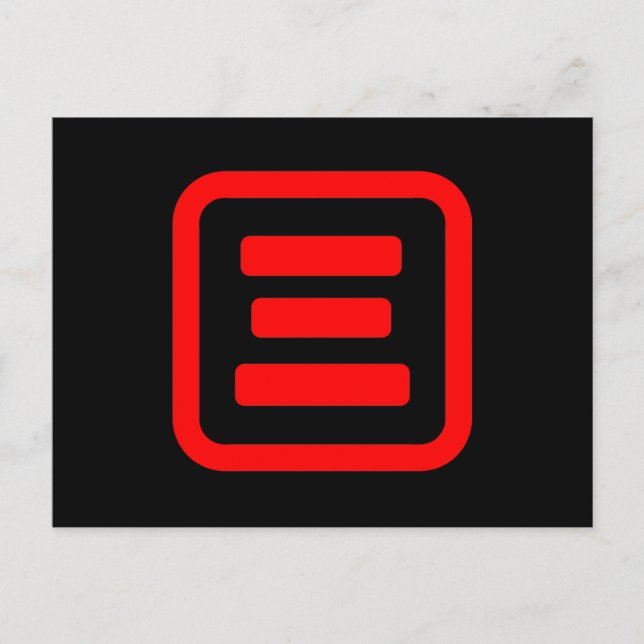 Carte Postale Japonais Numéro trois 三 (Devant)