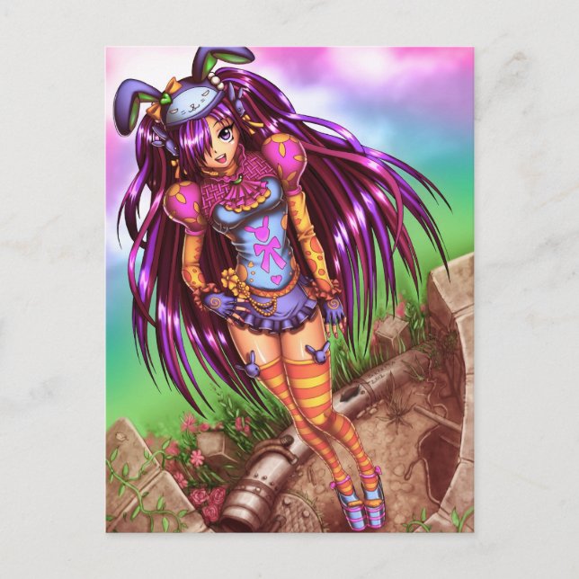 Carte Postale Japonaise Fashion Anime Girl (Devant)