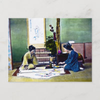 Japonaise Peindre un Kimono traditionnel