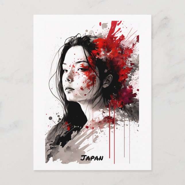 Carte postale japonaise - Portrait - World of Wome (Devant)