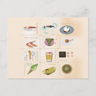 Carte postale japonaise Snack Food