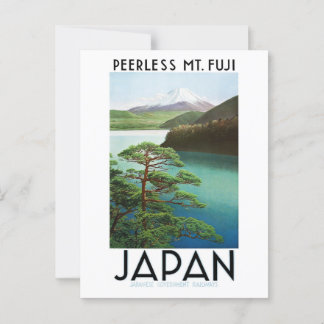 Carte postale japonaise vintage Mt. Fuji