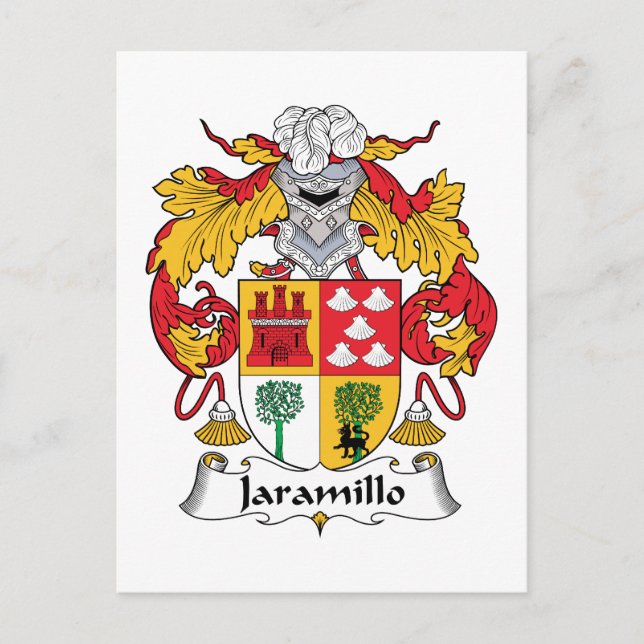 Carte Postale Jaramillo Family Crest (Devant)