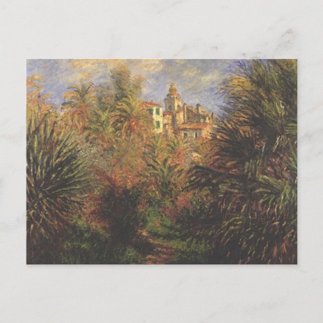 Carte Postale Jardin à Bordighera - Claude Monet - c1900 (Devant)