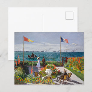 Carte Postale Jardin à Sainte-Adresse Claude Monet