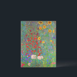 Carte Postale Jardin agricole de Gustav Klimt avec tournesols<br><div class="desc">Jardin agricole de Gustav Klimt avec carte postale Sunflower.</div>