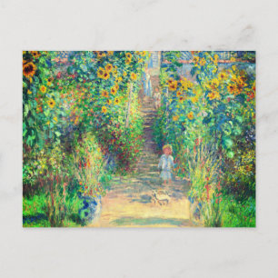 Carte Postale Jardin aux fleurs de Monet