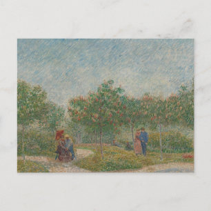 Carte Postale Jardin avec Couples de Courage par Vincent Van Gog