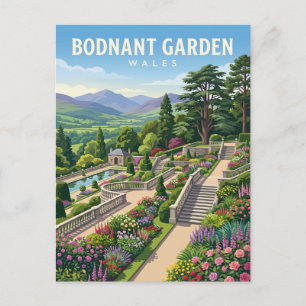 Carte Postale Jardin Bodnant Pays de Galles