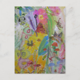 Carte Postale jardin boisé