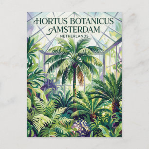 Carte Postale Jardin botanique Amsterdam Pays-Bas