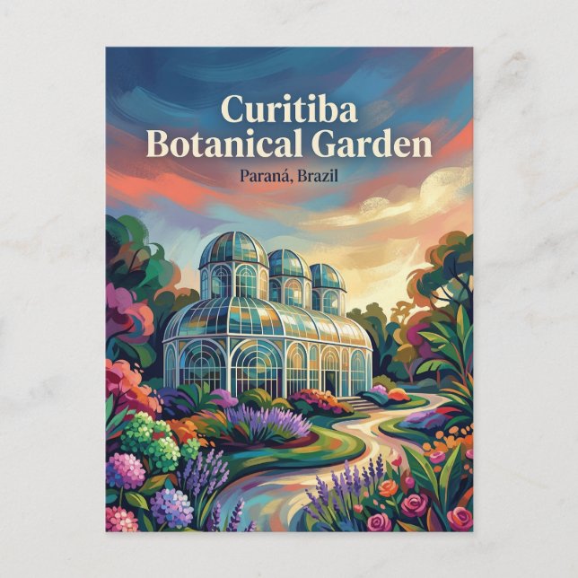 Carte Postale Jardin botanique de Curitiba Brésil (Devant)