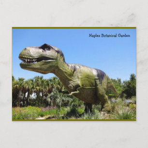 Carte Postale Jardin botanique de Naples en Floride - T Rex Dino