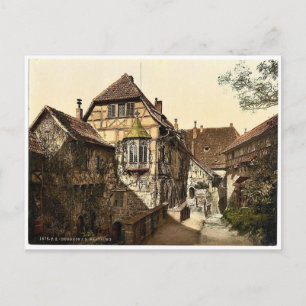 Carte Postale Jardin de château, Wartburg, Thuringe, Allemagne r