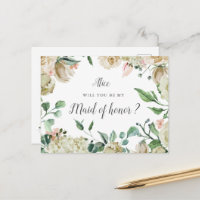 Jardin De Crème De Printemps Floral Maid Of Honor