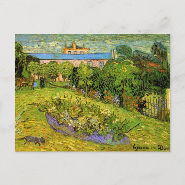 Carte Postale Jardin de Daubigny par Vincent van Gogh, Le Jardin (Devant)