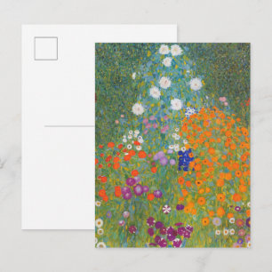 Carte Postale Jardin de ferme (Bauerngarten) Gustav Klimt Petit