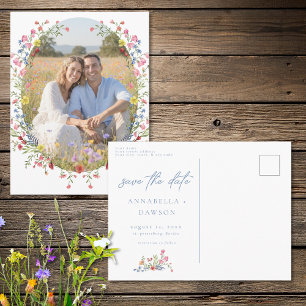Carte Postale Jardin de fleurs sauvages printanier Photo Enregis