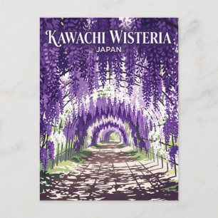 Carte Postale Jardin de glycines de Kawachi Japon