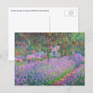 Carte Postale Jardin de l'artiste à Giverny par Claude Monet